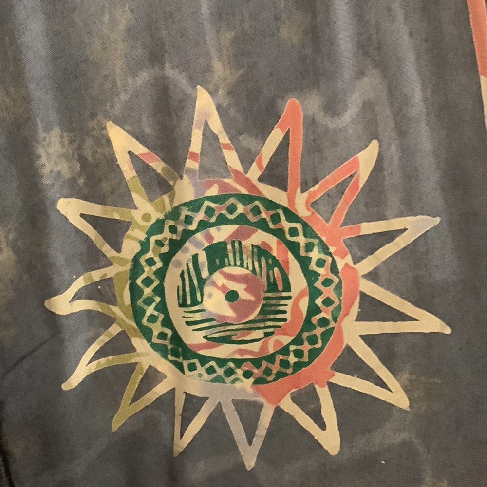 Novica Batik Kimono Rob Midnight Blue OS - Picture 3 of 9